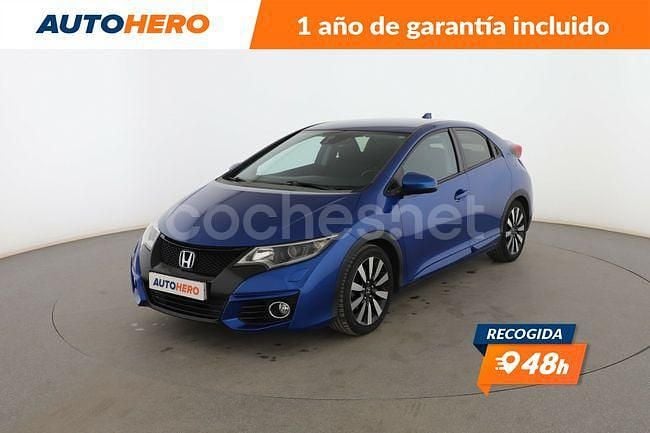 Azul Usado 2015 Honda Civic Elegance Berlina | 12.399 € (Buen precio) - Imagen 1/3
