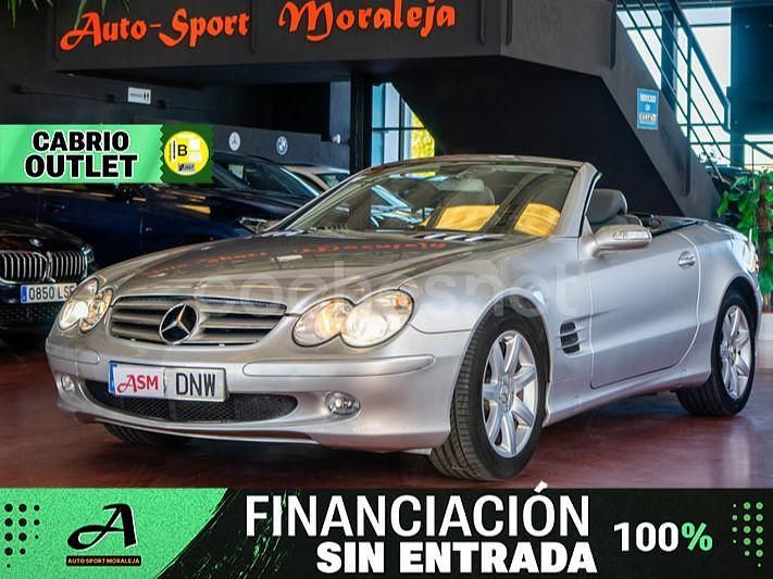 Gris / plata Usado 2005 Mercedes SL350 Descapotable | 21.900 € (Precio justo) - Imagen 1/4