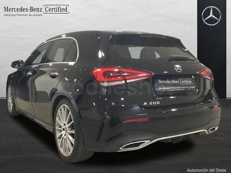 Usado Mercedes A200 AMG line 163 CV (119 kW) 2019 Negro cosmos Berlina