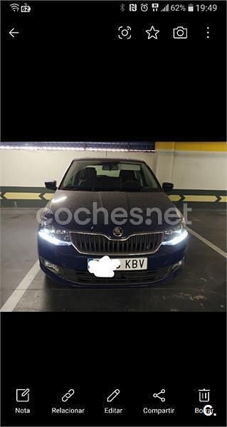 Usado Skoda Fabia Style 90 HP (66 kW) 2018 Azul Sedan
