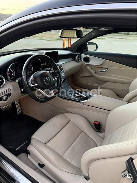 Usado Mercedes C220 AMG line 170 CV (125 kW) 2016 Negro Coupe