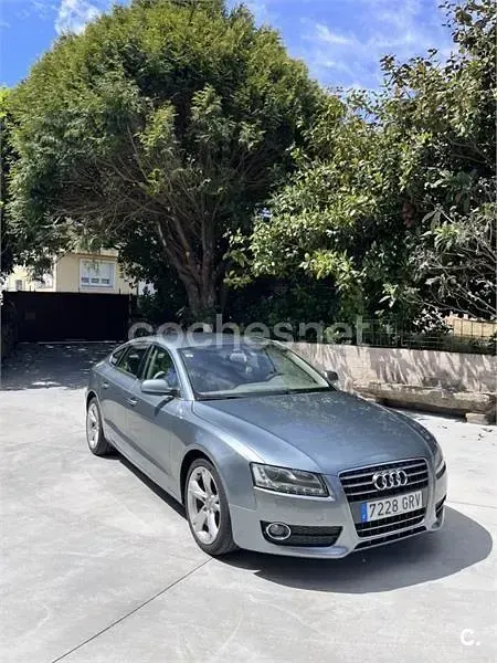 Usado Audi A5 Sportback 180 CV (132 kW) 2009 Gris / plata Utilitario