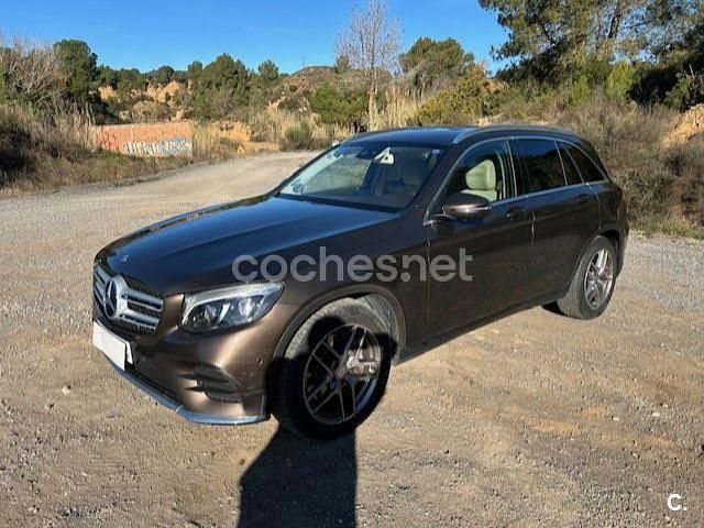Usado Mercedes GLC220 AMG line 170 CV (125 kW) 2016 Marrón SUV