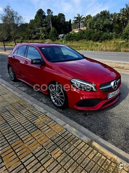 Usado Mercedes A200 AMG line 136 CV (100 kW) 2017 Rojo Berlina