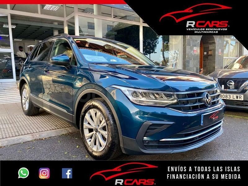 Usado VW Tiguan Life 130 CV (95 kW) 2021 Azul SUV