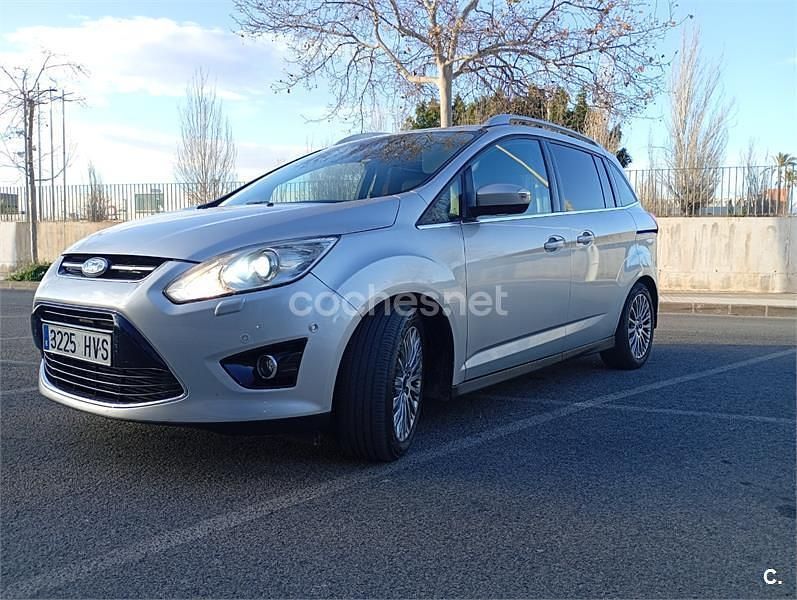 Gris / plata Usado 2014 Ford Grand C-Max Titanium Monovolumen | 9500 € (Precio justo) - Imagen 1/4