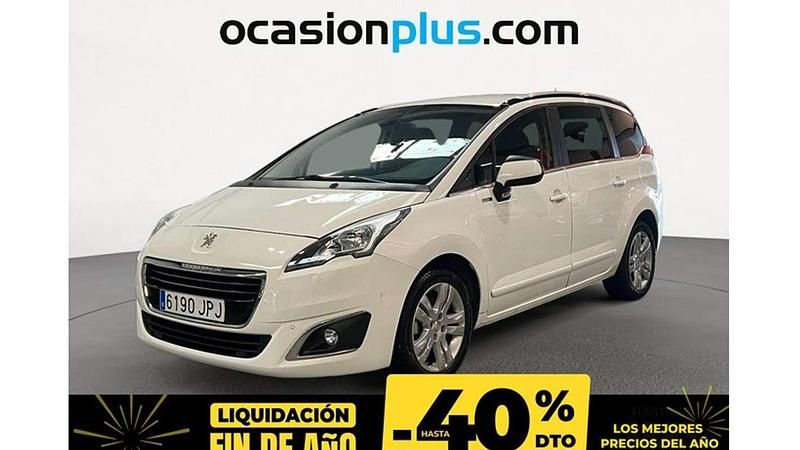 Blanco Usado 2016 Peugeot 5008 Style Monovolumen | 8450 € (Buen precio) - Imagen 1/4