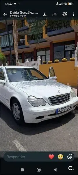 Usado Mercedes C200 Classic 116 CV (85 kW) 2004 Blanco Berlina
