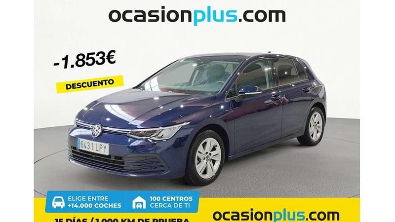 Azul Usado 2021 VW Golf VIII Life Utilitario | 18.537 € (Precio justo) - Imagen 1/4
