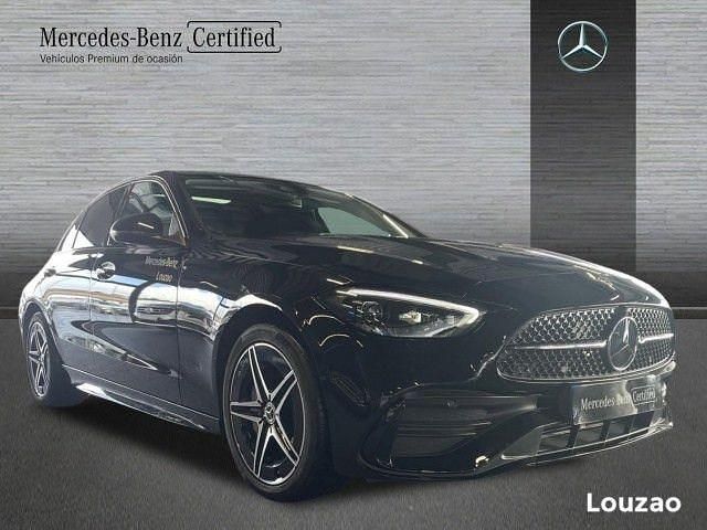 Usado Mercedes C300e AMG line 313 CV (230 kW) 2024 Negro obsidiana