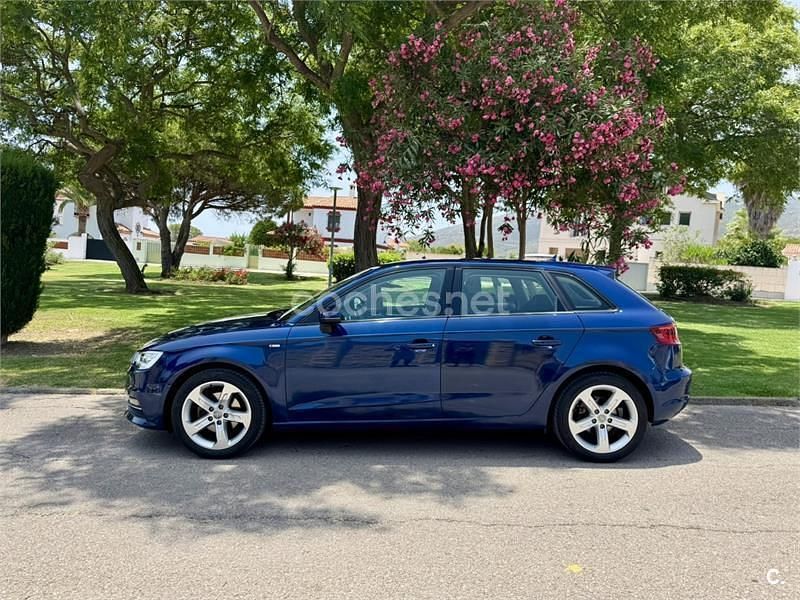 Azul Usado 2014 Audi A3 Sportback Ambition Berlina | 12.500 € (Buen precio) - Imagen 1/4