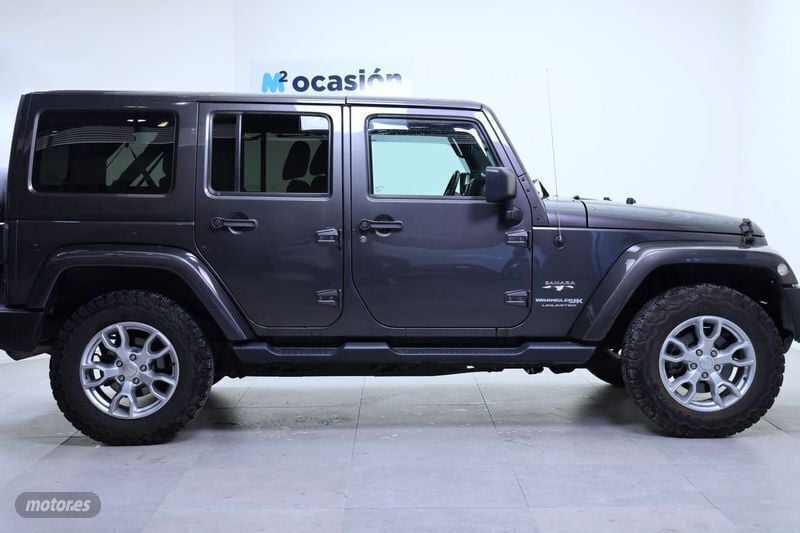 Gris Usado 2018 Jeep Wrangler Sahara SUV | 38.990 € - Imagen 1/4