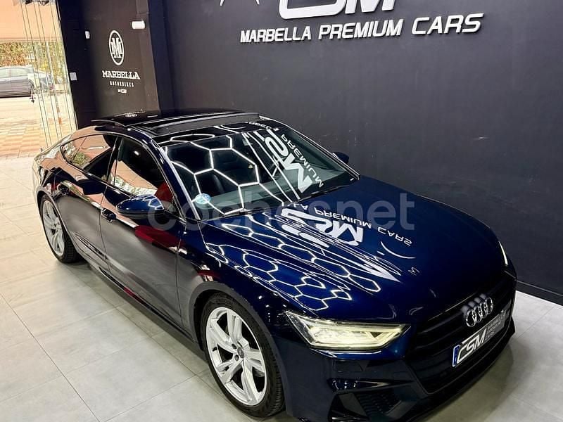 Usado Audi A7 Ambiente 245 CV (180 kW) 2019 Azul Berlina