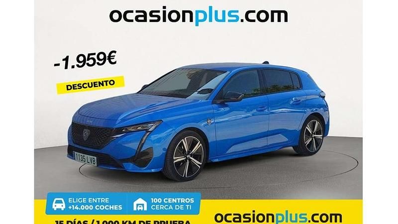 Azul Usado 2021 Peugeot 308 GT Utilitario | 19.591 € (Precio justo) - Imagen 1/4