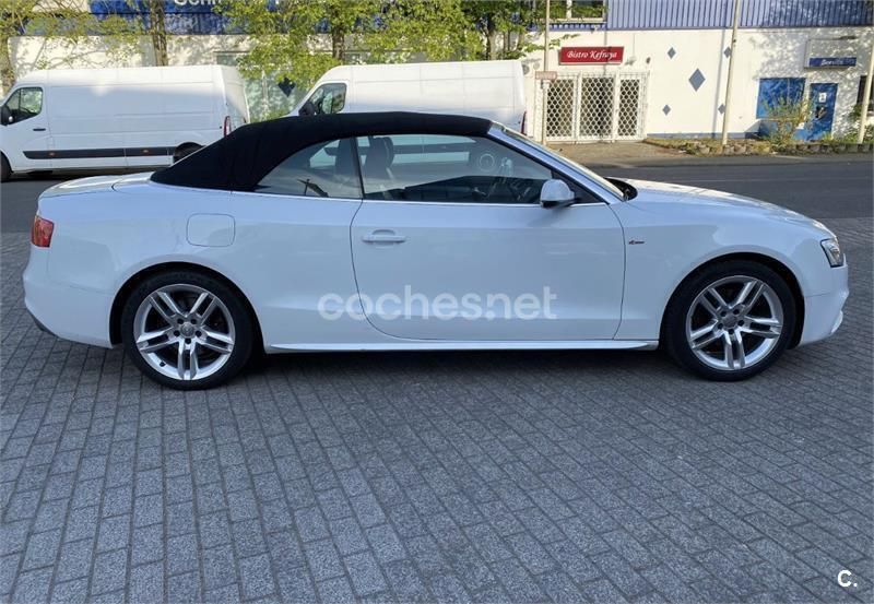Usado Audi A5 Cabriolet S-Line 177 CV (130 kW) 2015 Blanco Descapotable