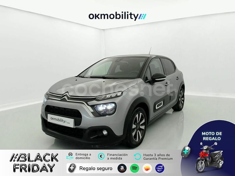 Gris / plata Usado 2023 Citroën C3 PureTech Berlina | 11.490 € (Precio justo) - Imagen 1/4
