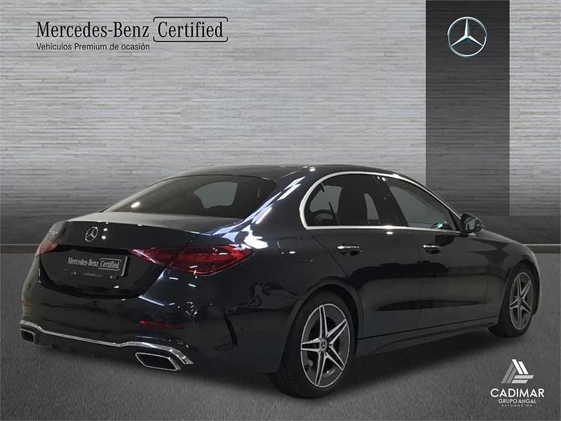 Usado Mercedes C220 AMG line 200 CV (147 kW) 2021 Gris Berlina