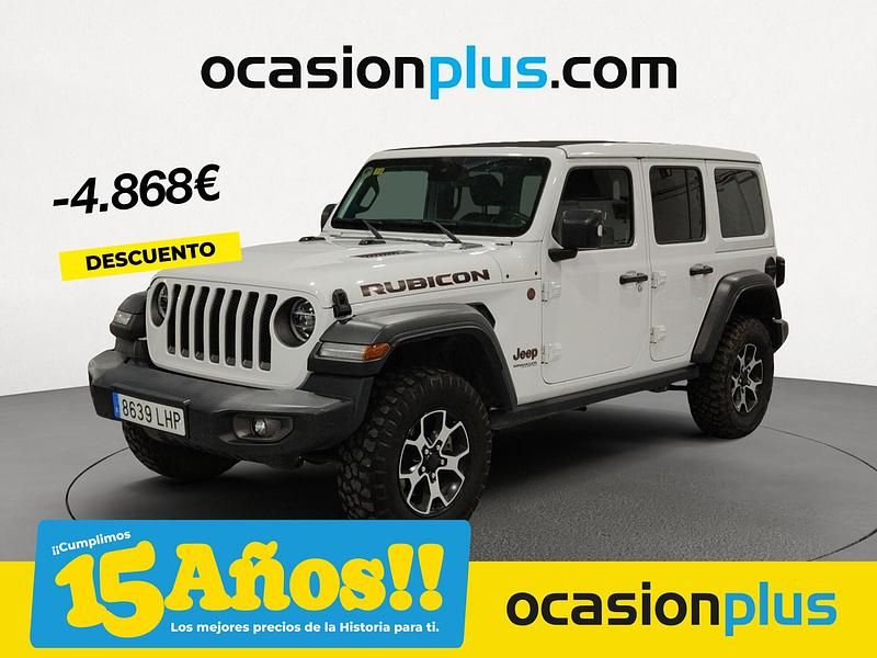 Blanco Usado 2020 Jeep Wrangler Rubicon SUV | 53.550 € (Un poco caro) - Imagen 1/4