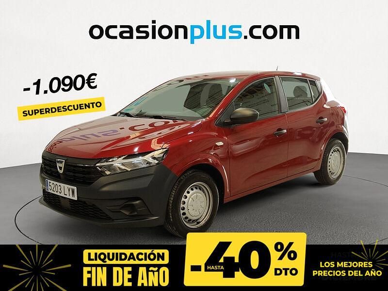 Rojo Usado 2022 Dacia Sandero Acces Berlina | 11.990 € (Precio justo) - Imagen 1/4