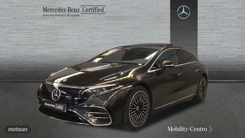 Usado Mercedes EQS450+ AMG line 264 kW (360 CV) 2023 Verde olivo mate Berlina