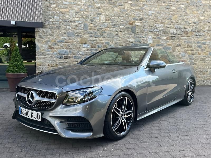 Gris / plata Usado 2018 Mercedes E220 Descapotable | 36.500 € (Precio justo) - Imagen 1/4