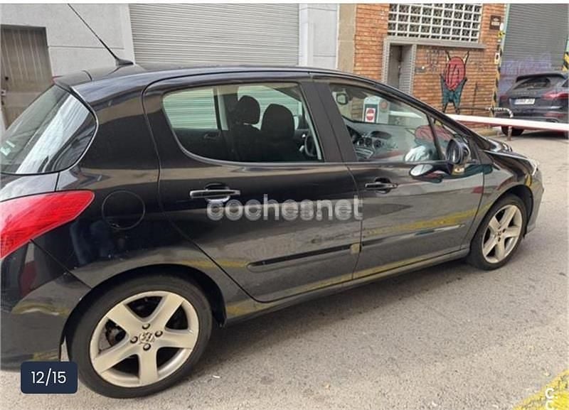 Usado Peugeot 308 SW Premium 120 CV (88 kW) 2009 Negro Familiar