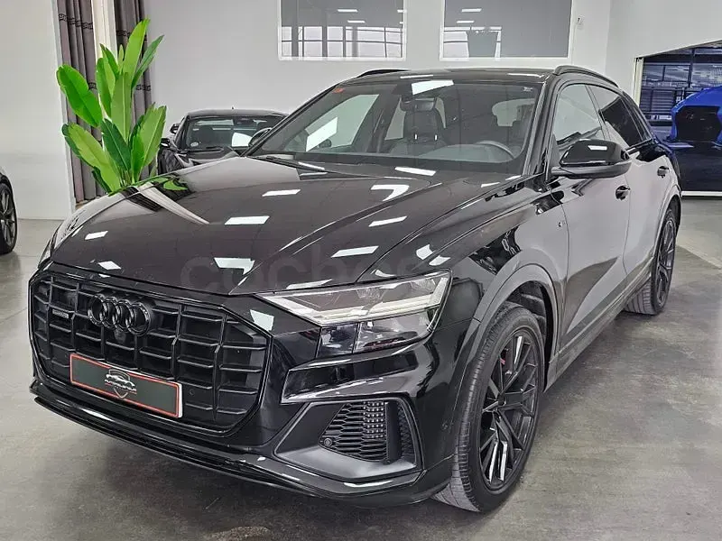 Usado Audi Q8 S-Line 340 CV (250 kW) 2021 Negro SUV