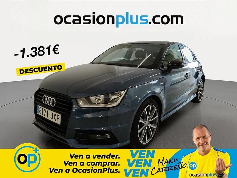 Usado Audi A1 95 CV (69 kW) 2017 Azul Utilitario