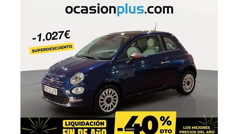 Usado Fiat 500 Lounge 70 CV (51 kW) 2020 Azul Utilitario