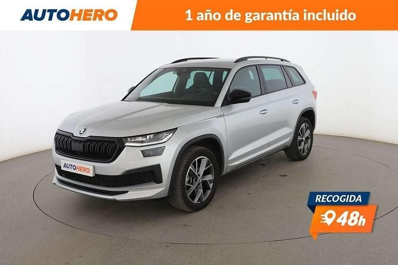 Gris Usado 2022 Skoda Kodiaq SportLine SUV | 34.190 € (Un poco caro) - Imagen 1/3