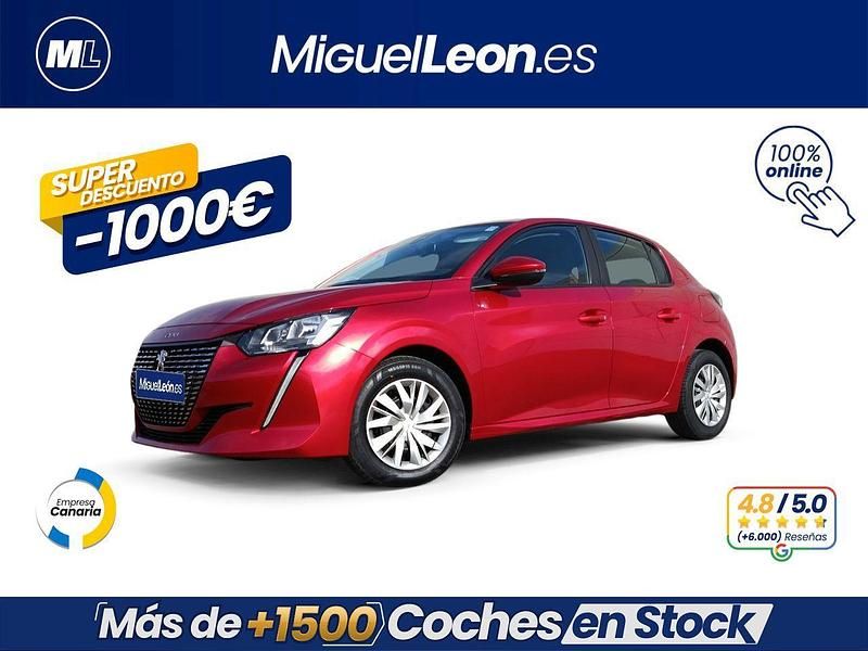 Rojo Usado 2021 Peugeot 208 Active Utilitario | 11.985 € (Precio justo) - Imagen 1/3