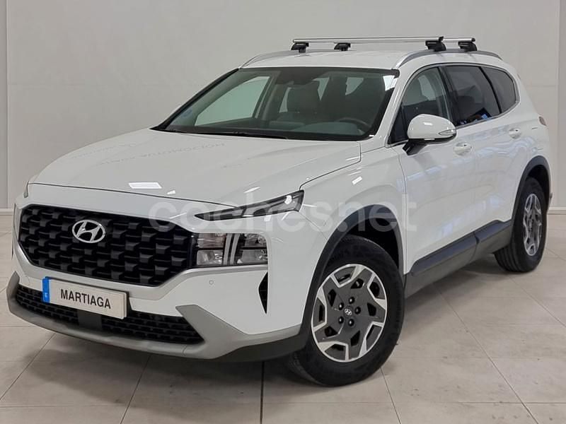 Blanco Usado 2021 Hyundai Santa Fe SUV | 33.500 € (Precio justo) - Imagen 1/4