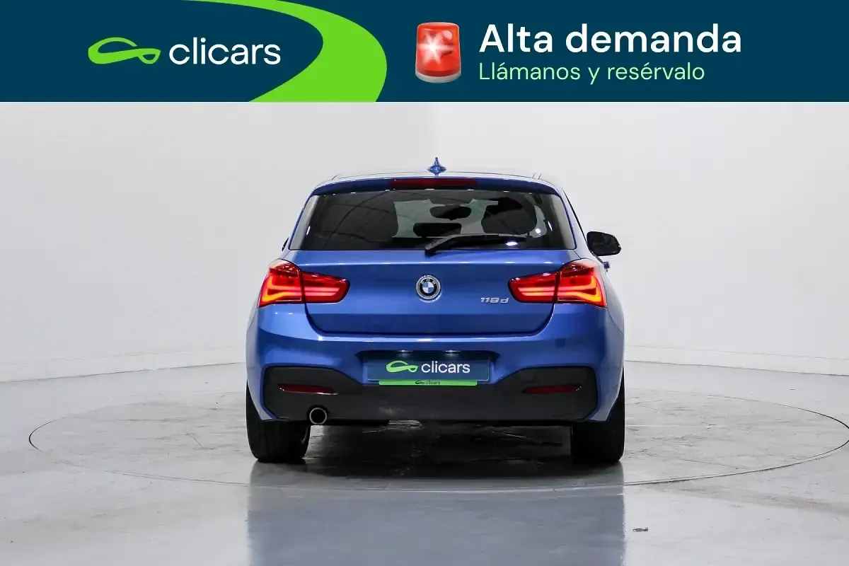 Usado BMW 118 150 CV (110 kW) 2019 Azul Berlina