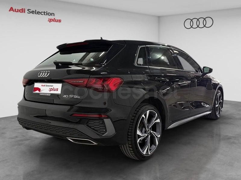 Usado Audi A3 S-Line 204 CV (150 kW) 2022 Negro Berlina