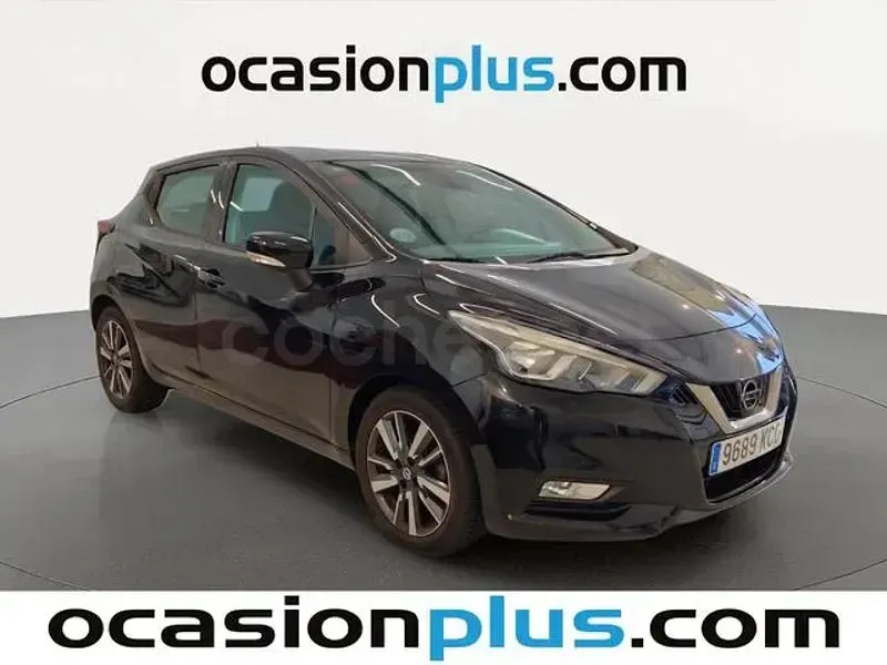 Usado Nissan Micra Acenta 90 CV (66 kW) 2017 Negro Utilitario