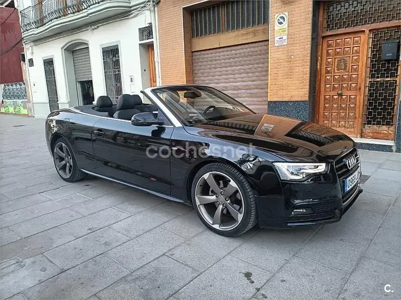 Usado Audi A5 Cabriolet S-Line 190 CV (139 kW) 2015 Negro Descapotable