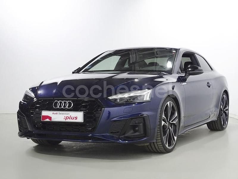 Azul Usado 2021 Audi A5 Ambiente Coupe | 38.900 € (Caro) - Imagen 1/4