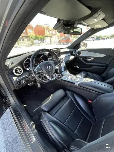 Usado Mercedes C200 150 CV (110 kW) 2017 Gris / plata Familiar
