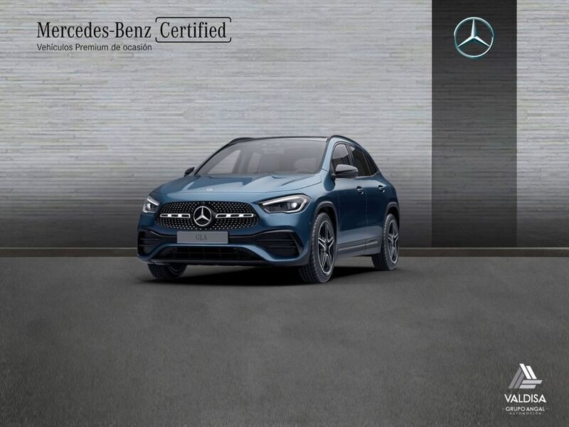 Azul denim Usado 2021 Mercedes GLA200 AMG line SUV | 34.900 € (Precio justo) - Imagen 1/4