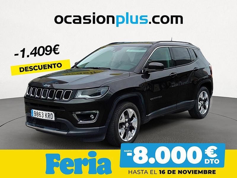 Negro Usado 2018 Jeep Compass Limited SUV | 15.500 € (Precio justo) - Imagen 1/4