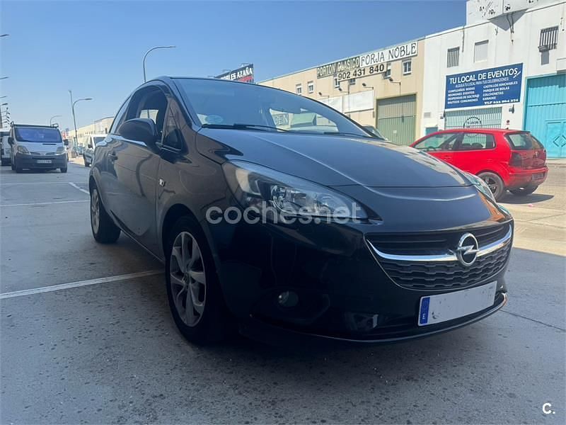 Negro Usado 2015 Opel Corsa Selective Berlina | 5900 € (Precio justo) - Imagen 1/3