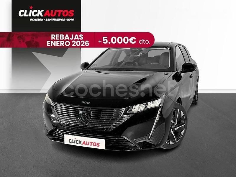 Negro Usado 2023 Peugeot 308 SW Allure Familiar | 18.000 € (Caro) - Imagen 1/4