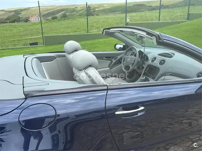 Usado Mercedes SL350 245 CV (180 kW) 2007 Azul Descapotable