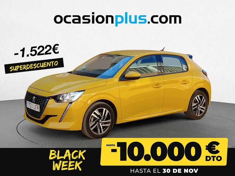 Amarillo Usado 2020 Peugeot 208 Allure Utilitario | 12.590 € (Precio justo) - Imagen 1/4