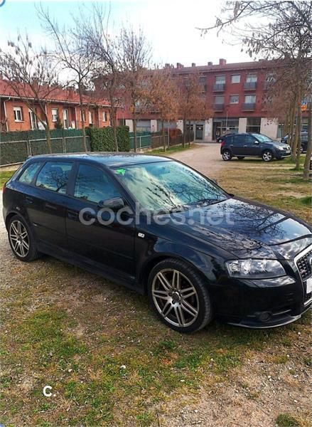 Negro Usado 2008 Audi A3 Sportback Ambition Berlina | 5300 € (Precio justo) - Imagen 1/4