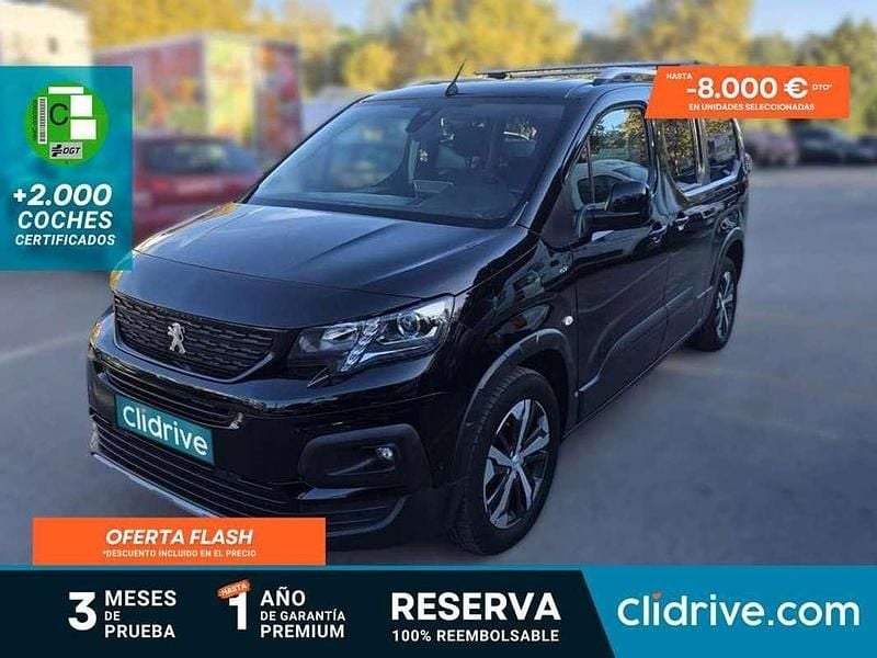 Negro Usado 2022 Peugeot Rifter GT-line Monovolumen | 19.490 € (Super precio) - Imagen 1/3