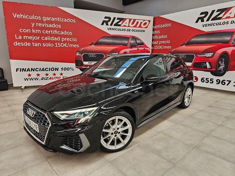 Usado Audi A3 S-Line 204 CV (150 kW) 2022 Negro Berlina