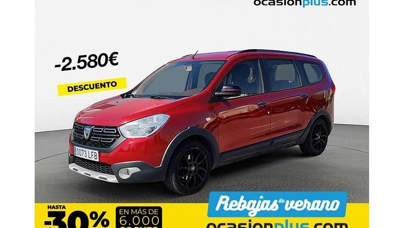 Rojo Usado 2020 Dacia Lodgy Monovolumen | 15.910 € (Precio justo) - Imagen 1/4