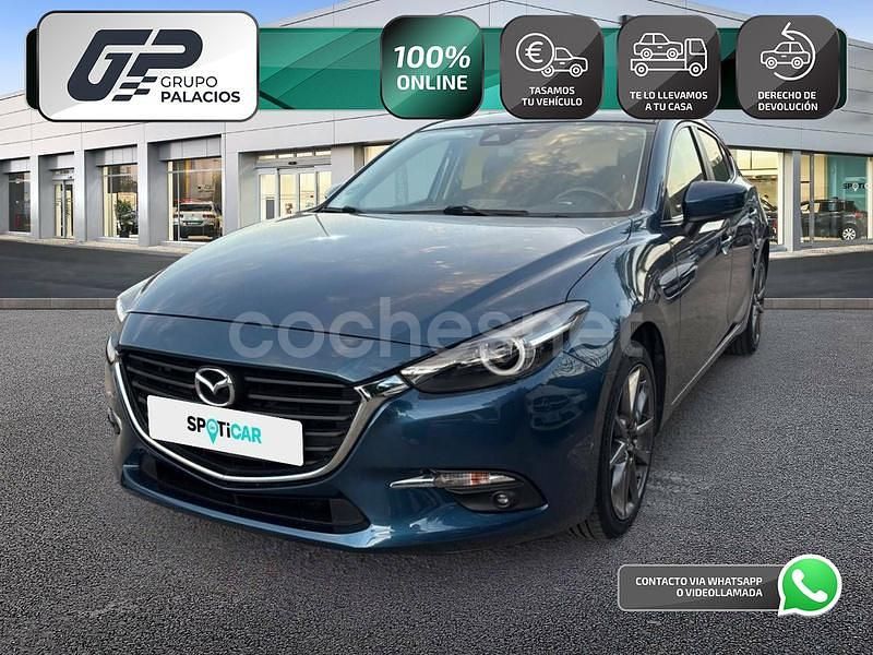 Azul Usado 2017 Mazda 3 Edition Berlina | 12.795 € (Precio justo) - Imagen 1/4