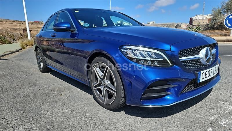 Usado Mercedes C200 160 CV (117 kW) 2020 Azul Berlina